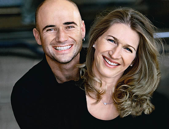 Andre Agassi and Steffi Graf 