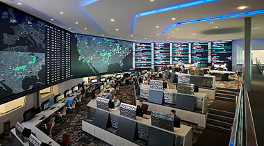 Photo courtesy of Flexjet, showing their new Global Operations Control Center.