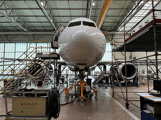 Nomad Technics performs its first 12 year inspection on an ACJ319