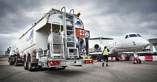 Farnborough Airport is supplied SAF by fuel provider World Fuel Services