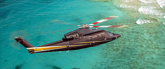 Flexjet helicopter service available from Florida to The Bahamas