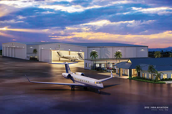 Rendering of Big Island Jet Center.
