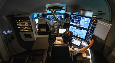 AXIS Flight Simulation Level-D Bombardier Challenger CL650 simulator