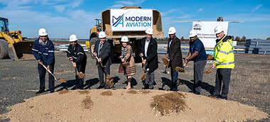Modern Aviation breaks ground on Republic Airport hangar development