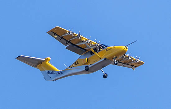 Electra’s EL-2 Goldfinch technology demonstrator aircraft successfully completed its first hybrid-electric flight on November 19, 2023 | Photo: Taylor Mickal/Electra