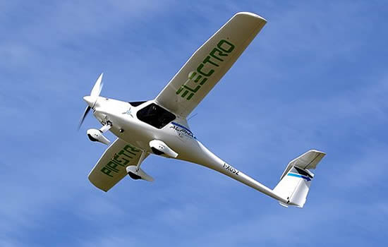 The electric aircraft in the study is a Pipistrel Alpha Electro manufactured in Slovenia.