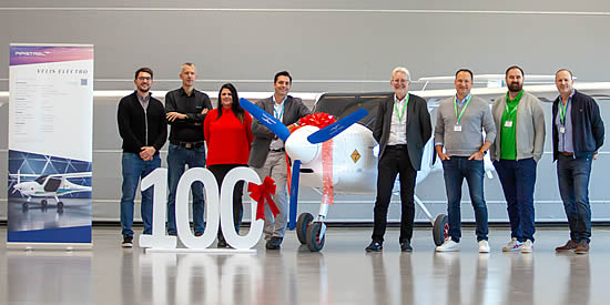 Pipistrel Velis Electro serial number 100 enters service