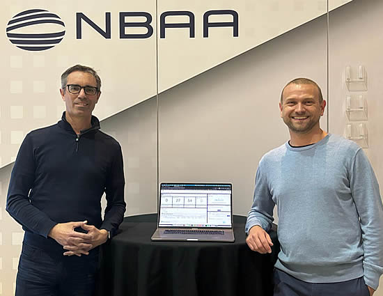 Johan Segring, Solutions Architect and Managing Partner, STACK.aero (left) with Greg Jarrett CEO & Partner, STACK.aero.