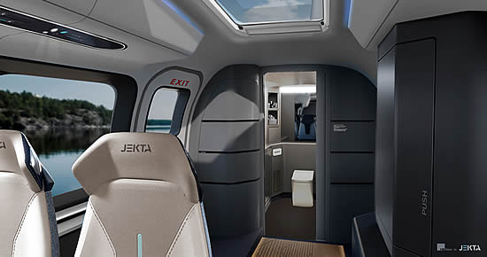 Rendering of the aft lavatory will feature in all cabin formats. 