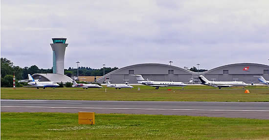 Farnborough Airport, UK.