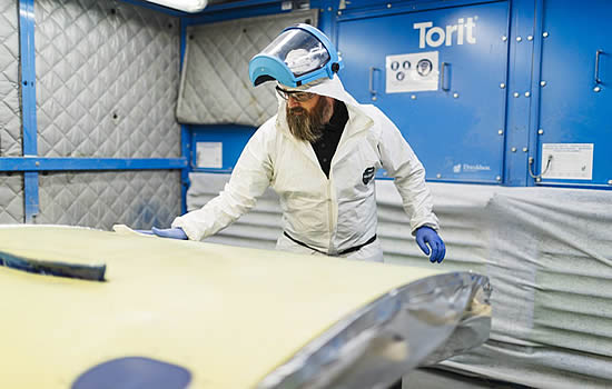 Caerdav has expanded its back shop capabilities, including the ability to restore paintwork after repair.
