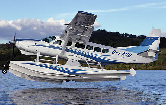 LLS currently flies the early 1980s-built Cessna 208 Caravan floatplane.