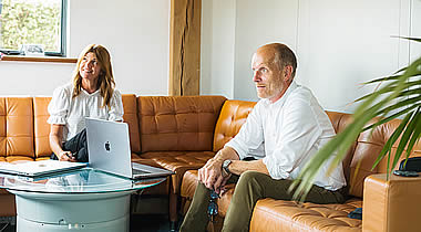 Deborah Scott and Jim Scott, co-founders of Artemis Aerospace.