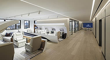 Gulfstream unveils redesigned London showroom