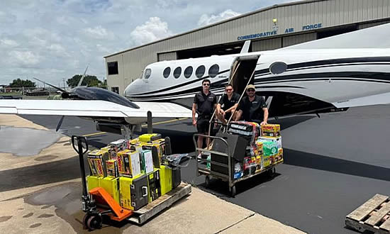 Business aviation steps up to support Texas flood victims