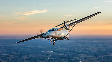 Cessna SkyCourier (freighter variant) for the first time at the static display