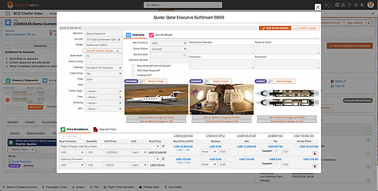 Quoting Module screen | click on the image for larger format.