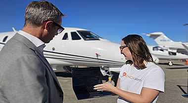 People still outperform AI in business aviation sales.