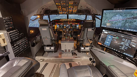 FFS cockpit at BAA Training.