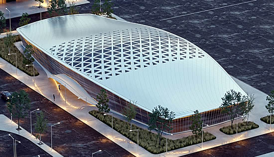 Renderings of the Alat International Airport FBO | Images: azpml.