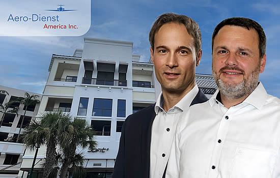 André Ebach, CEO of Aero-dienst GmbH, Germany and Mathias Mößner, CEO of Aero-dienst America Inc.