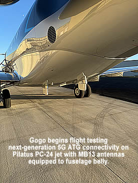 Gogo begins flight testing next-generation air-to-ground connectivity
