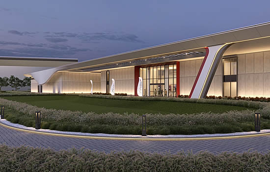 Rendering of Business Aviation Centre.