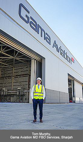 Tom Murphy, Gama Aviation MD, FBO Services, Sharjah.