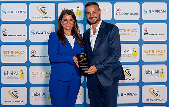 FAI's Barbara Baumgartner and Michael Axtmann with the Award. FAI's Barbara Baumgartner and Michael Axtmann with the Award.