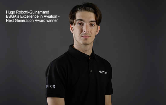 Hugo Robotti-Guinamand, BBGA's Excellence in Aviation - Next Generation Award winner. Hugo Robotti-Guinamand, BBGA's Excellence in Aviation - Next Generation Award winner.