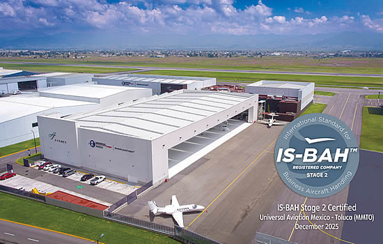 Universal Aviation Toluca FBO secures IS-BAH Stage II