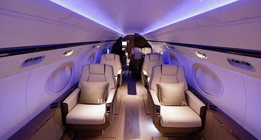 The comprehensive approach that both companies offer when working together is best exemplified by a Gulfstream G550 project unveiled in August.