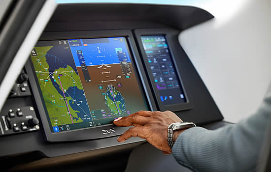 Eve’s full-scale eVTOL mock-up.