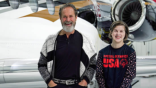 Omani and Jeanie Carson named inaugural departure day Dove 1 for 2026 Special Olympics Airlift, donating aircraft and crew to lead athletes home.