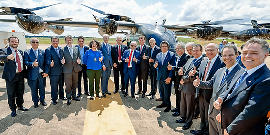 Eve conducts full-scale eVTOL prototype flight for Brazilian President Lula