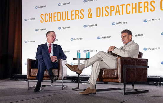 Flexjet Chairman Kenneth “Kenn” Ricci (R) presented a 'standing-room-only Keynote.