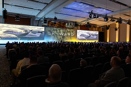 Gulfstream hosts Skyward, a reimagined customer and industry event. Gulfstream hosts Skyward, a reimagined customer and industry event.