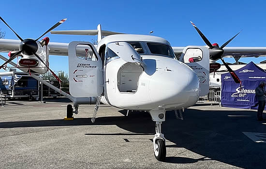 The Cessna 408 SkyCourier made its debut at AERO Friedrichshafen.