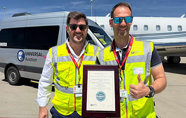 Universal Aviation Madrid achieves IS-BAH Stage II ahead of busy Med peak season