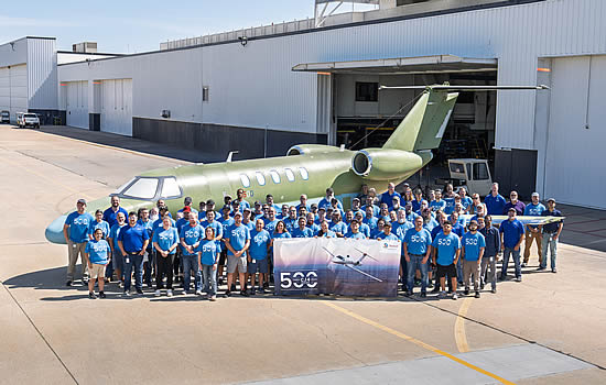 Textron celebrates 500th Cessna Citation CJ4 rllout as Gen3 era approaches