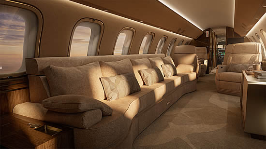 Bombardier and Elie Saab unveil bespoke Bombardier and Elie Saab unveil bespoke
Global 8000 interior