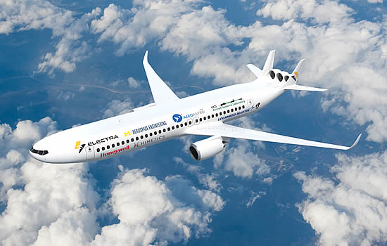 Electra’s NASA AACES 2050 airliner concept with targeted electrification could deliver up to a 17% efficiency improvement Electra’s NASA AACES 2050 airliner concept with targeted electrification could deliver up to a 17% efficiency improvement