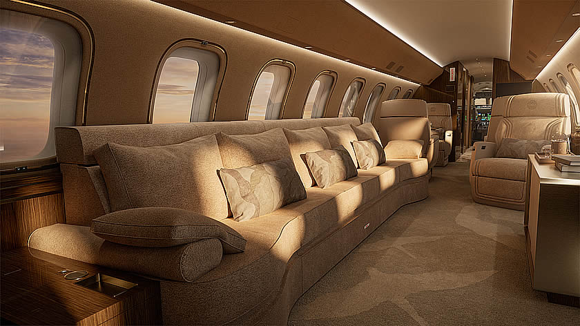 Where fashion meets flight: Bombardier and ELIE SAAB unveil bespoke Global 8000 interior