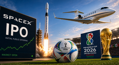 SpaceX IPO and World Cup kick off coincide with bizjet activity surge