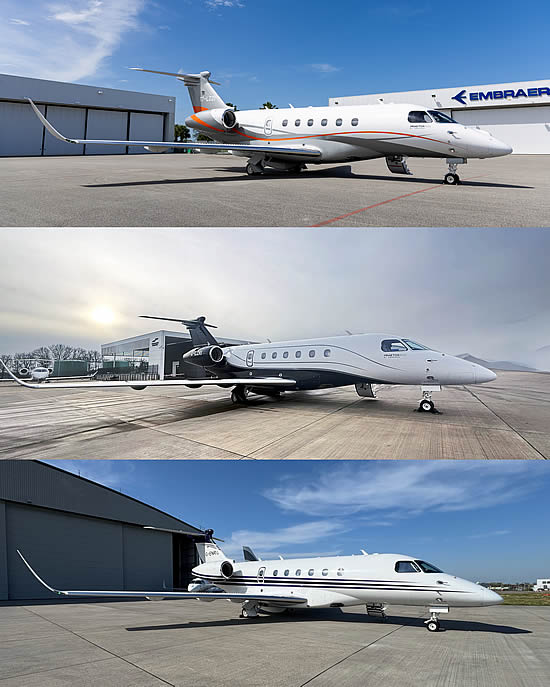Trio of Praetor 600s in the Luxaviation UK fleet. Trio of Praetor 600s in the Luxaviation UK fleet.