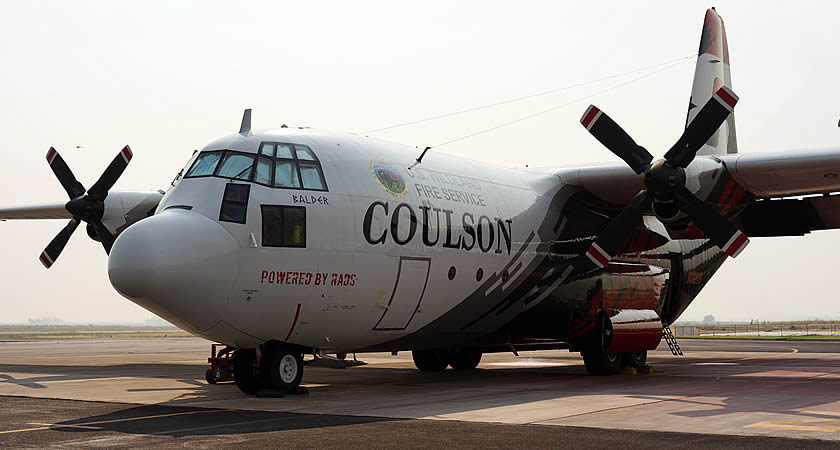 Coulson C-130H becomes first large airtanker contracted by US Wildland Fire Service