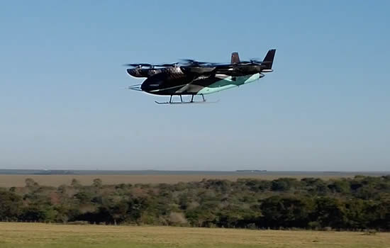 Eve 100 partial transition flight Eve 100 partial transition flight