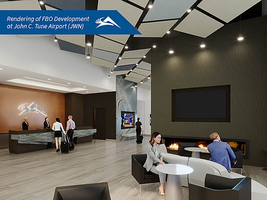 Atlantic Aviation begins construction on new FBO at John C. Tune Airport