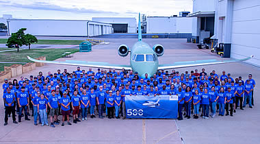 Textron rolls out 500th Cessna Citation Latitude
