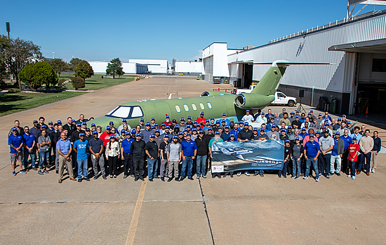 First Cessna Citation CJ4 Gen3 advances toward entry into service as first production unit rolls out of the factory. (Photot: Textron Aviation).